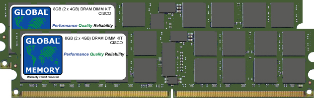 8GB (2 x 4GB) DRAM DIMM MEMORY RAM KIT FOR CISCO MEDIA CONVERGENCE SERVER MCS 7845-H2 / 7845-I2 (MEM-7845-H2-8GB)